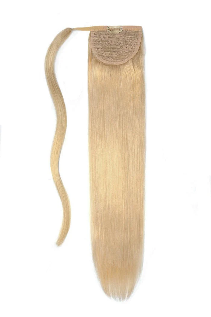 14" Mini Straight Up Wrap Around Ponytail Extension - Image 43