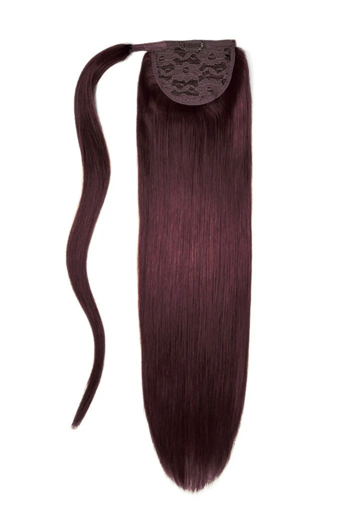 24" Mega Straight Up Wrap Around Ponytail Extension - Image 47