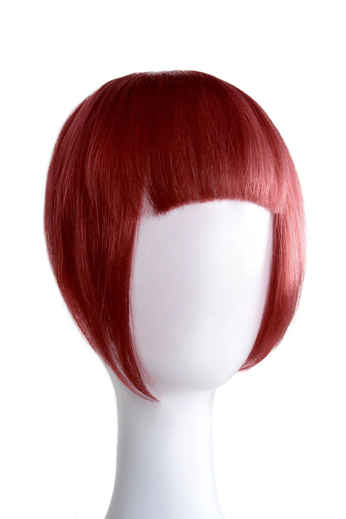 Deep Red Clip In Fringe - Image 2
