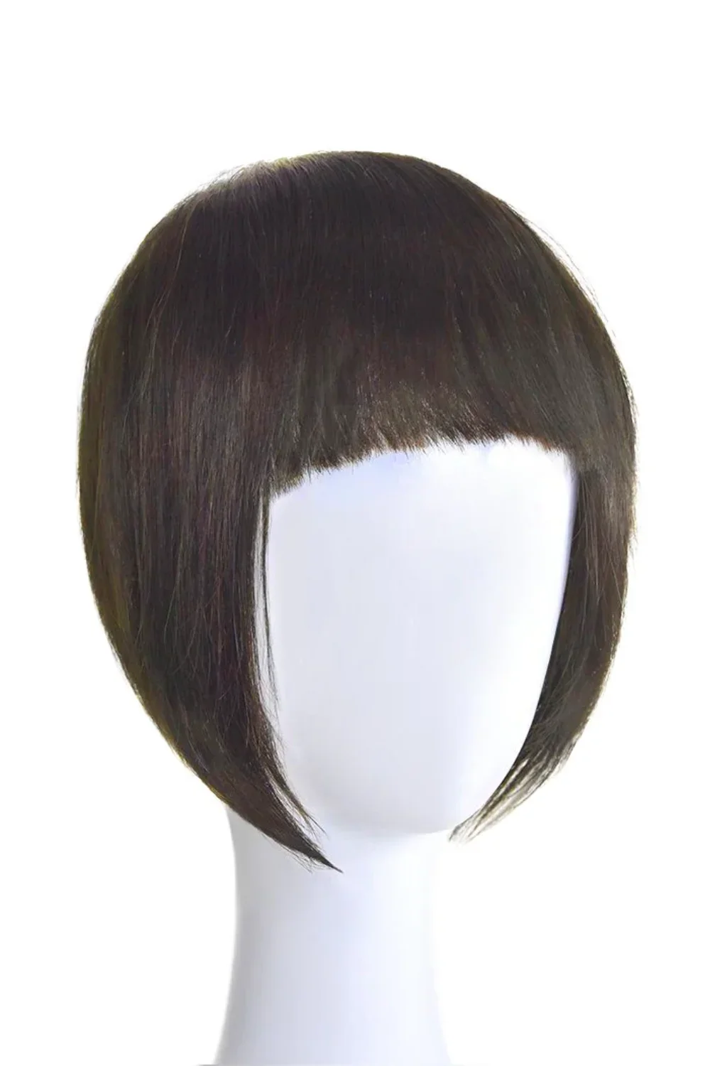 Dark Brown (#3) Clip In Fringe - Image 2