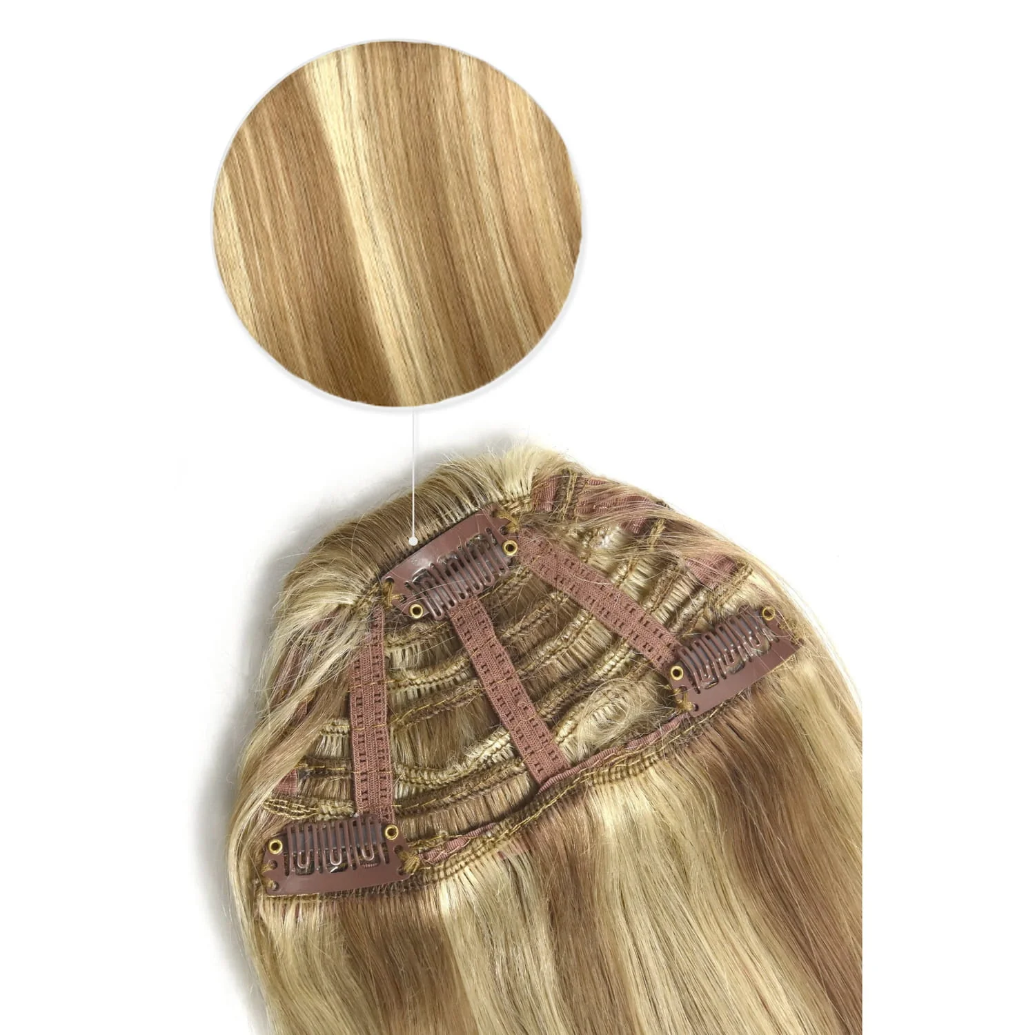 Biscuit Blondey (#18/613) Clip In Fringe - Image 3