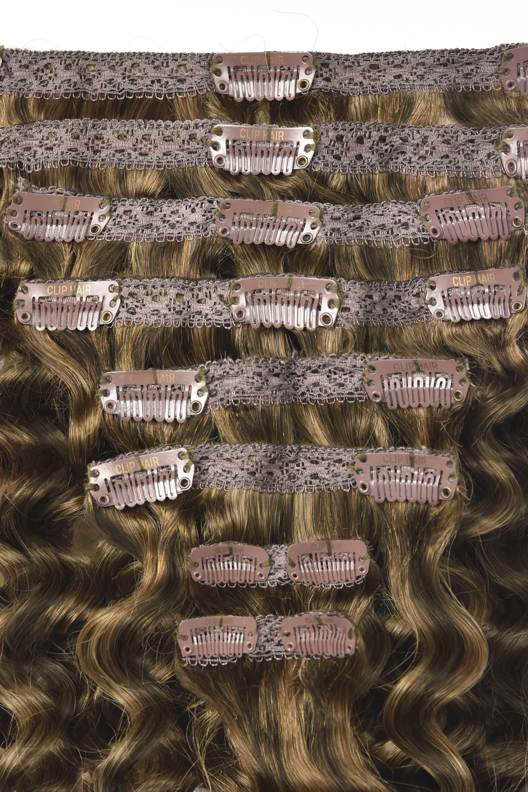 Espresso Melt (#2/4/6) Curly Clip In Hair Extensions - Image 2