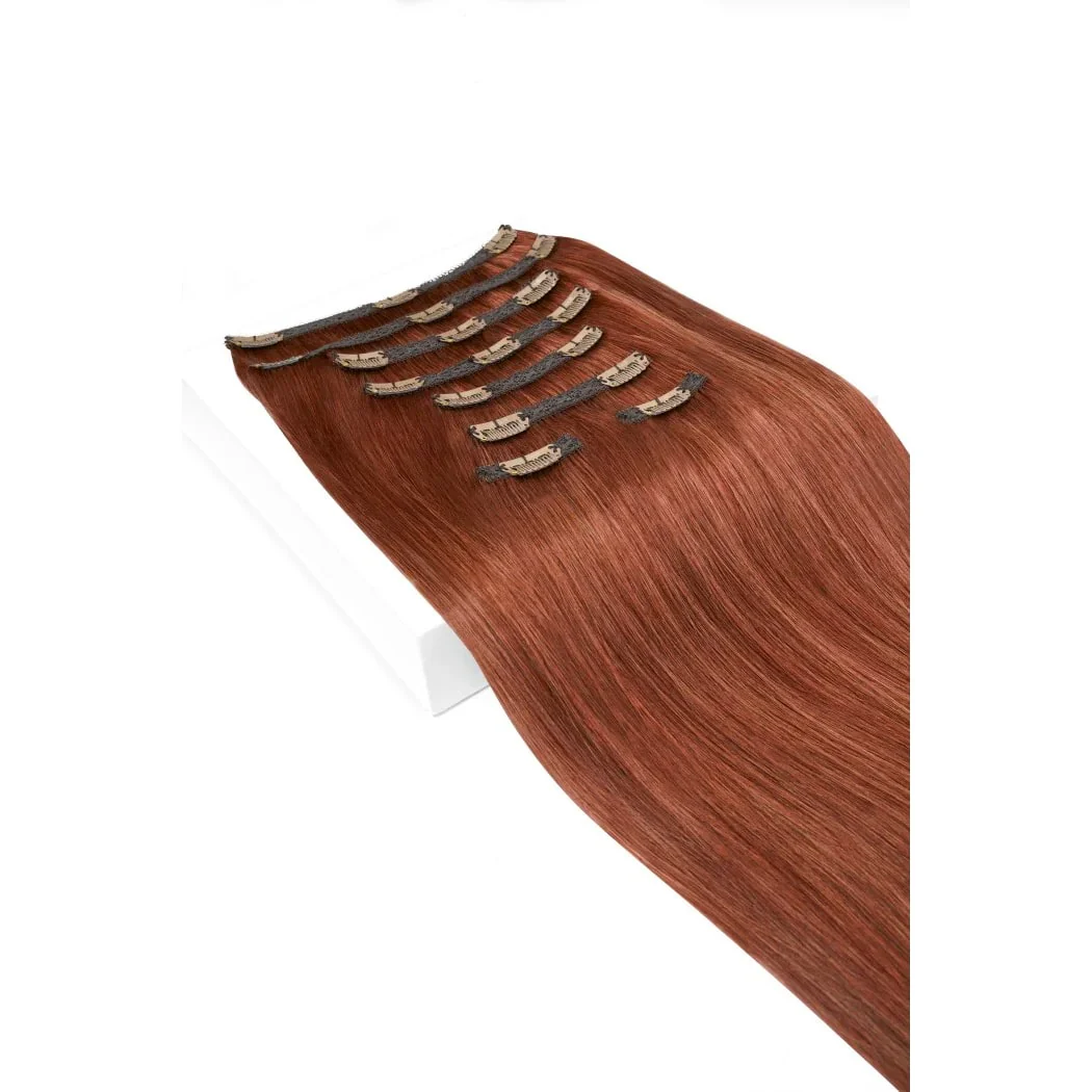 Dark Auburn/Copper Red (#33) Ultra-Volume Clip In Full Head Set (240-300G) - Image 2