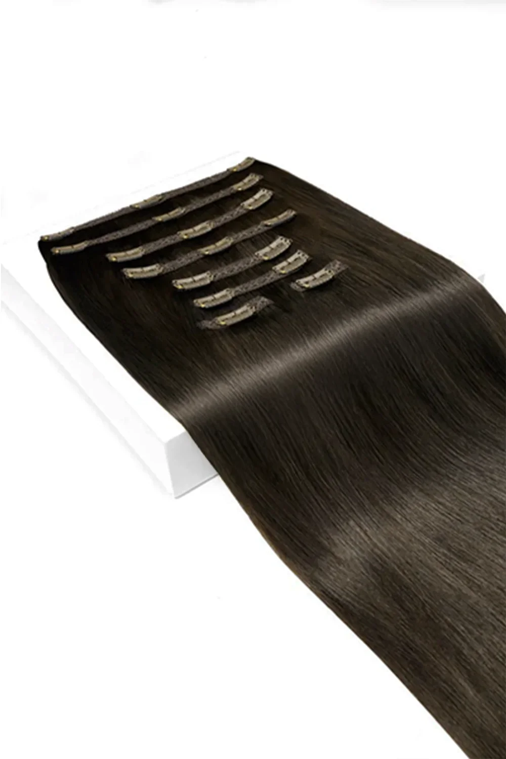Dark Brown (#3) Ultra-Volume Clip In Full Head Set (240-300G) - Image 2