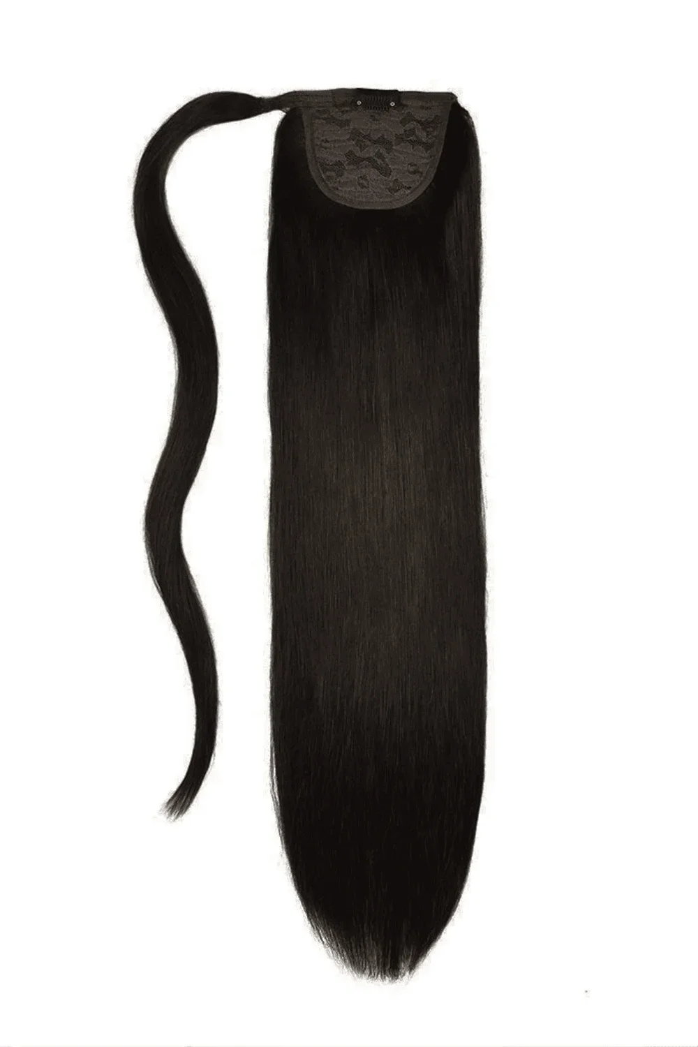 Darkest Brown (#2) Straight Up Wrap Around Ponytail Extension
