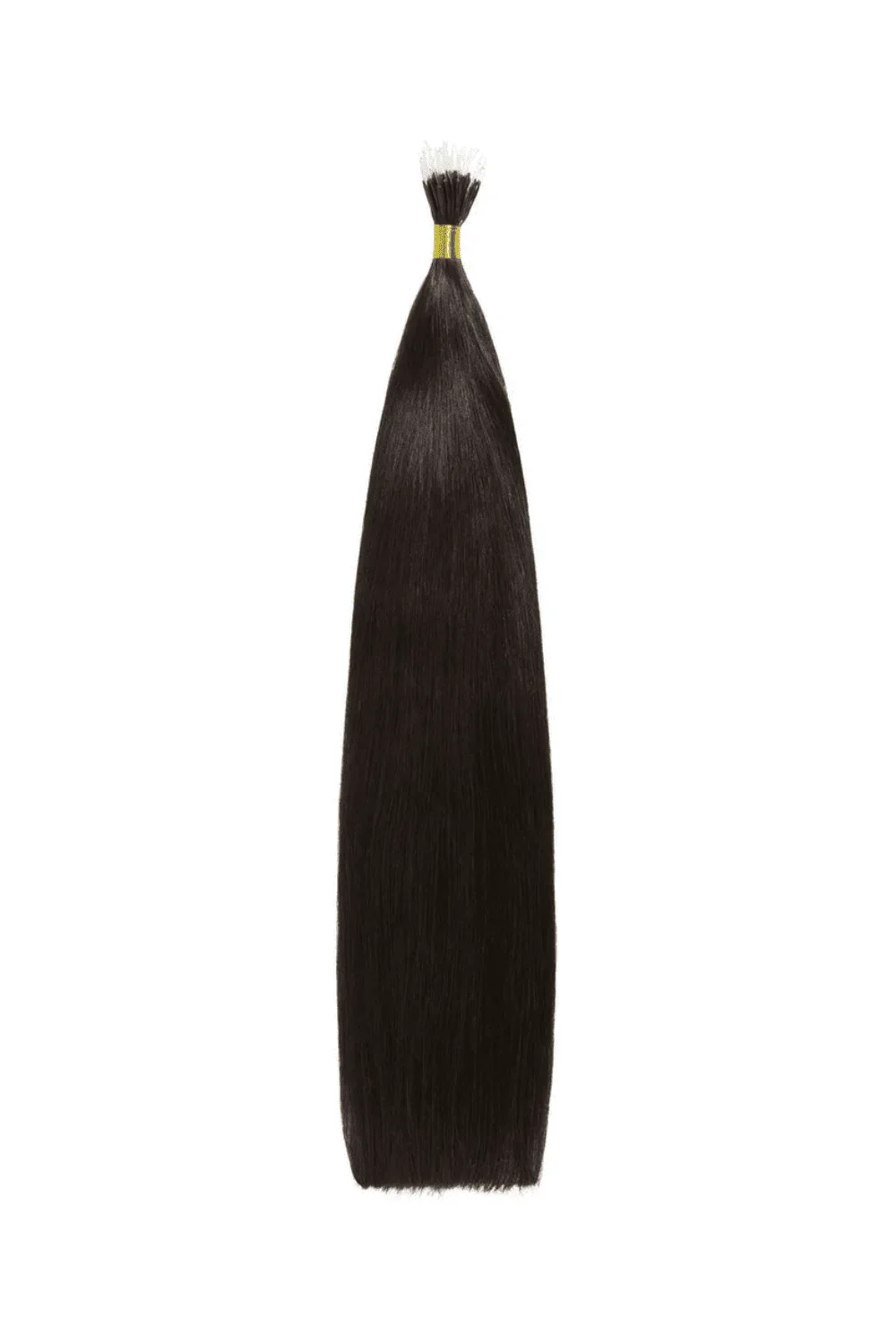 Darkest Brown (#2) Remy Royale Nano Bond Hair Extensions - Image 2