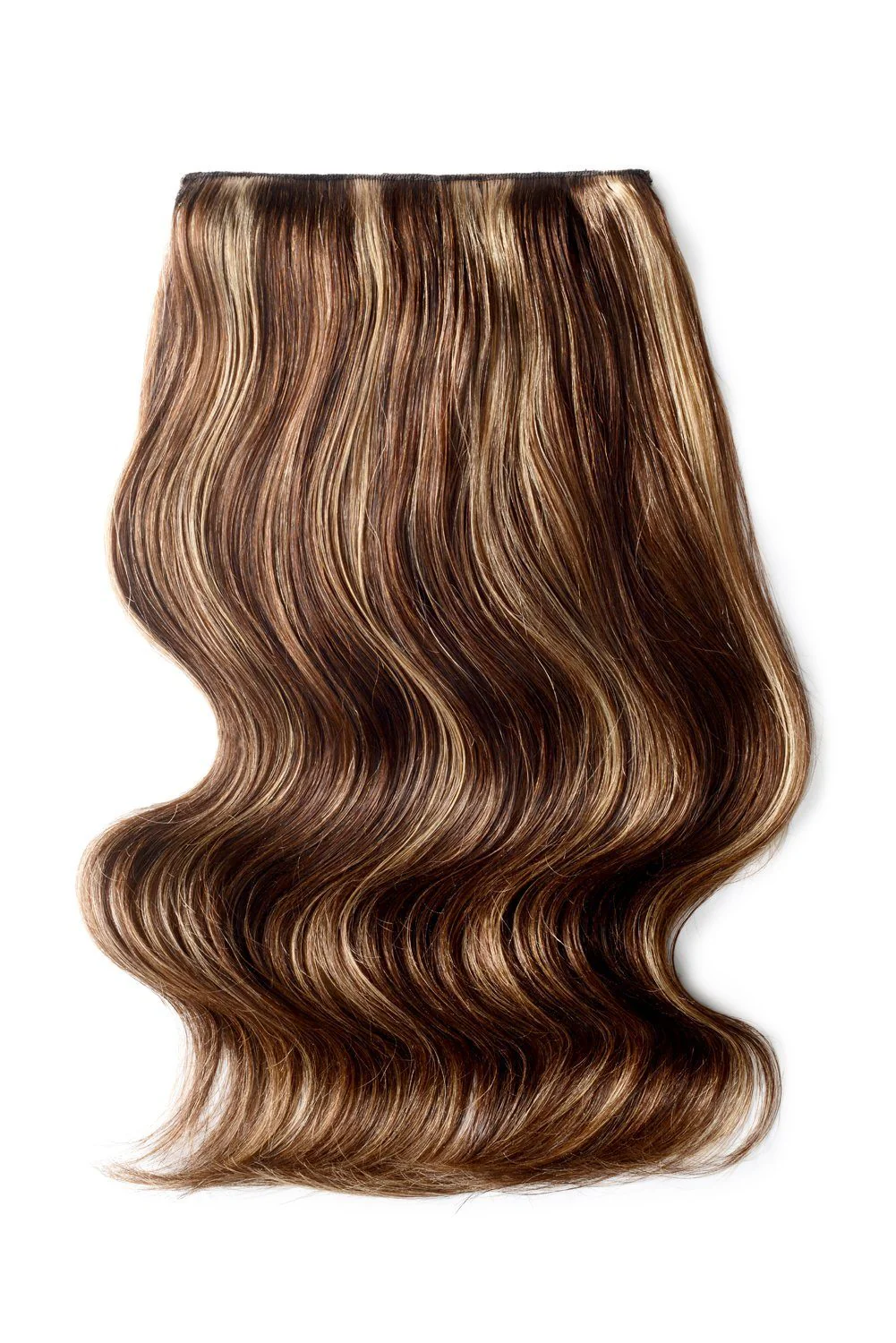 Chocolate Honey (#4/27) Double Wefted Full Head Clip In Hair Extensions