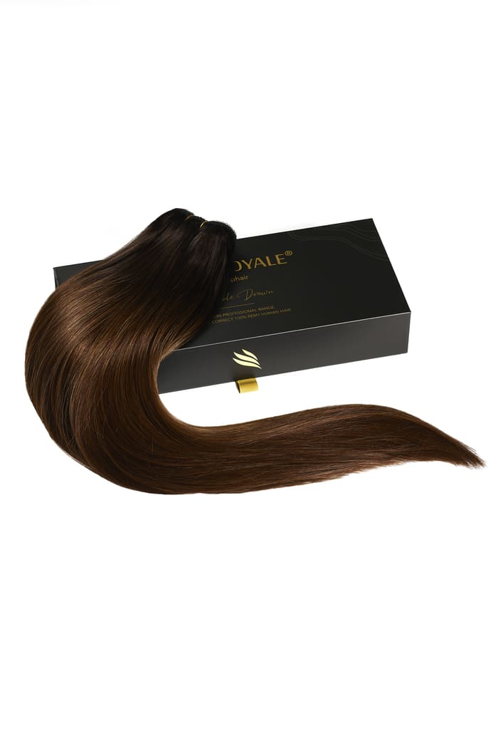 Espresso Melt Balayage Remy Royale Double Drawn Weave Extensions - Image 2