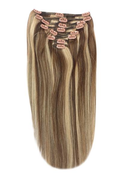 Chocolate Honey (#4/27) Full Head Hair Extensions