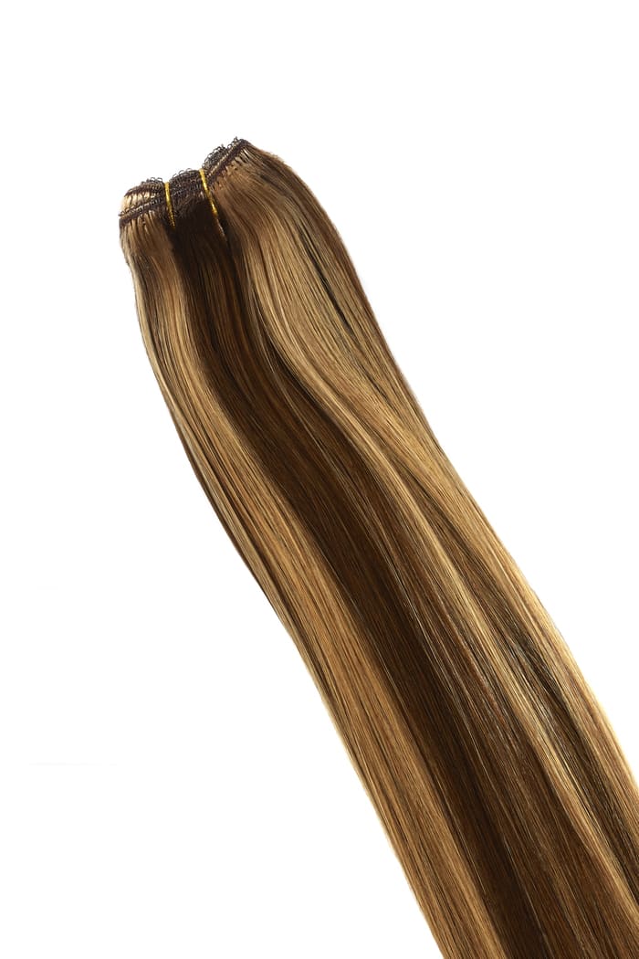 Hazelnut Brondie (#6/27) Remy Royale Double Drawn Weave Extensions - Image 2