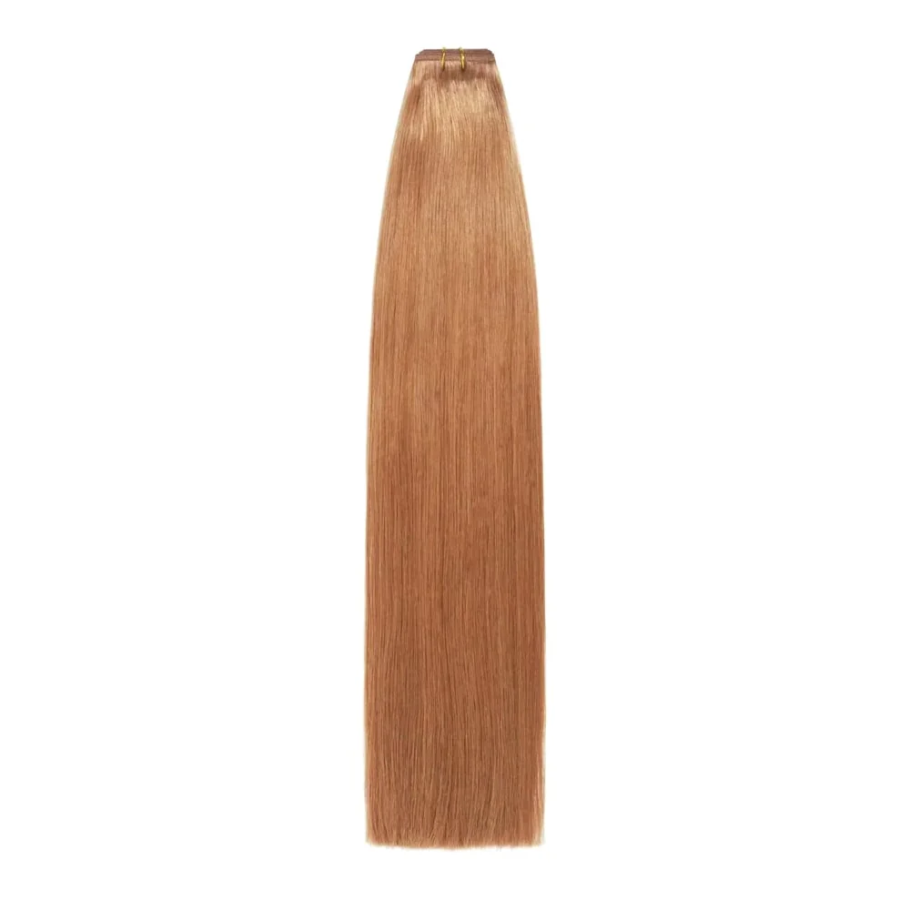 Light Auburn (#30) Remy Royale Flat Weft Hair Extensions - Image 3