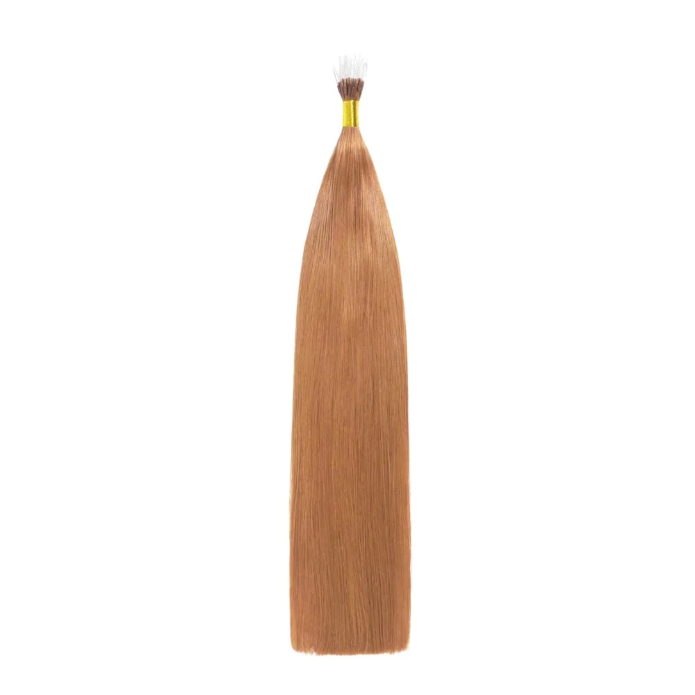 Light Auburn (#30) Remy Royale Nano Bond Hair Extensions - Image 2