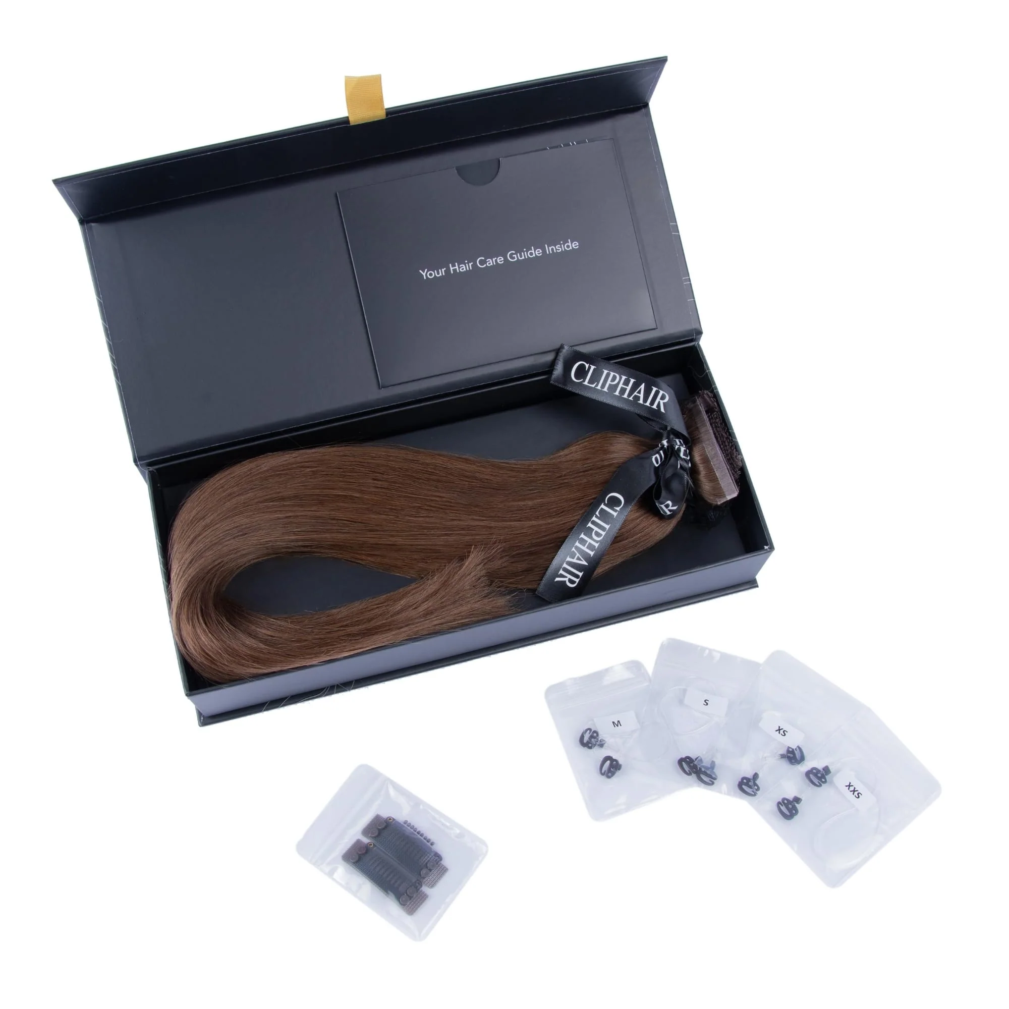 Light Brown (#6) Halo Hair Extensions - Image 4