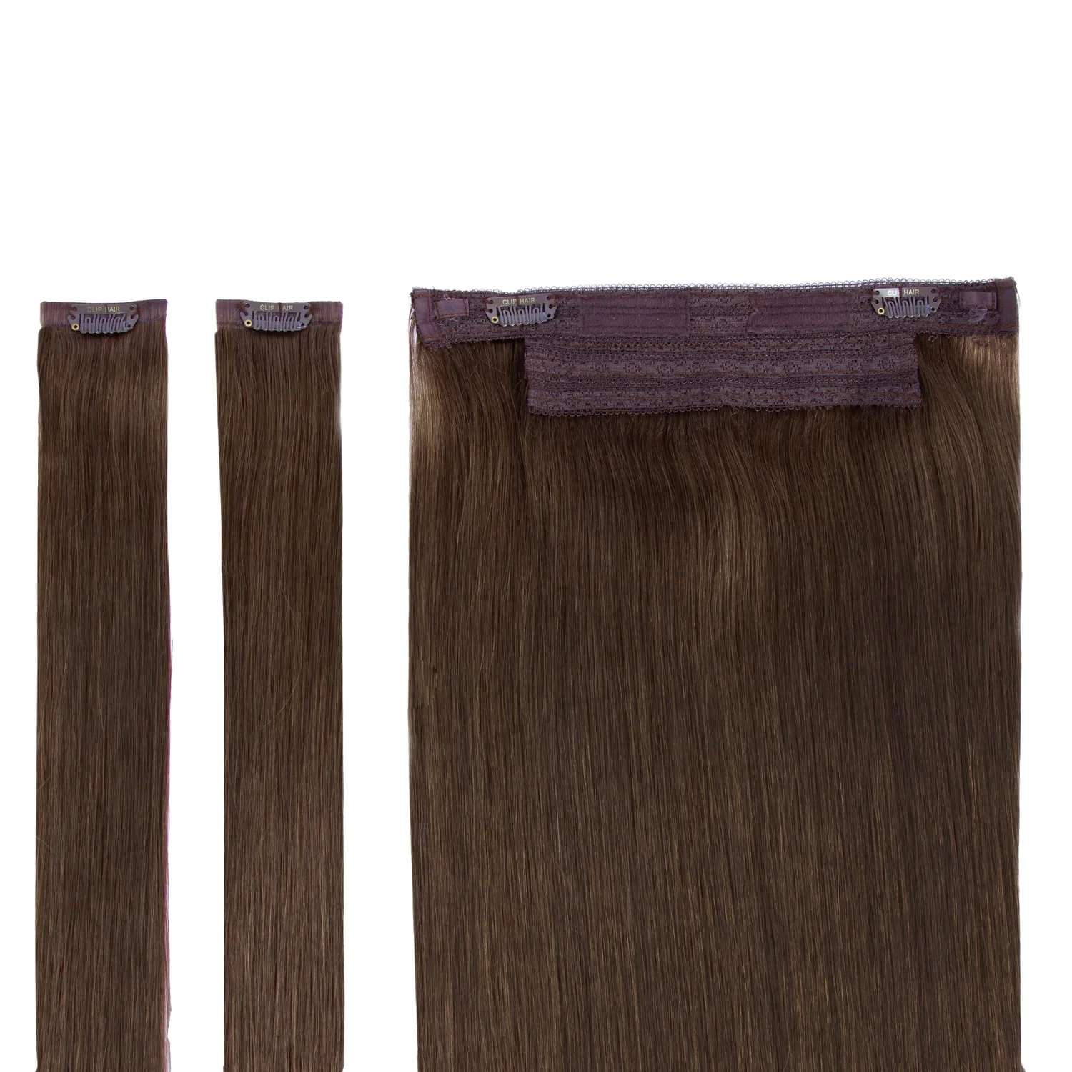 Mousey Brown (#6B) Halo Hair Extensions - Image 2