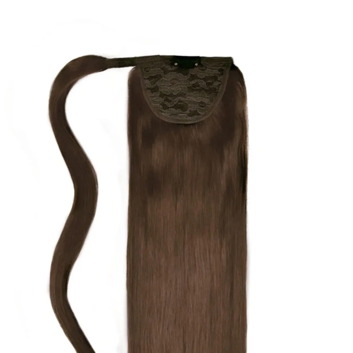 Mousey Brown (#6B) Straight Up Wrap Around Ponytail - Image 2