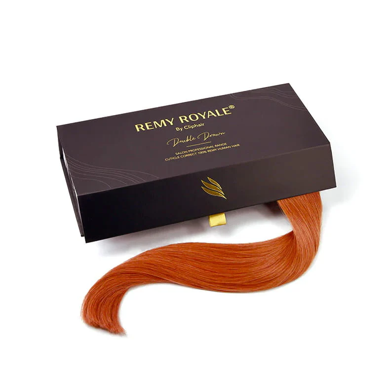 Flaming Ginger (#350) Nano Ring Hair Extensions - Image 3