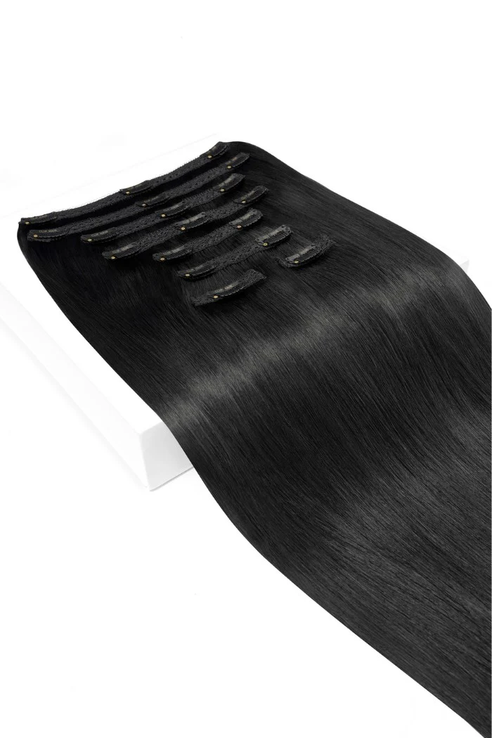 Natural/Off Black (#1B) Ultra-Volume Clip In Full Head Set (240-300G) - Image 2
