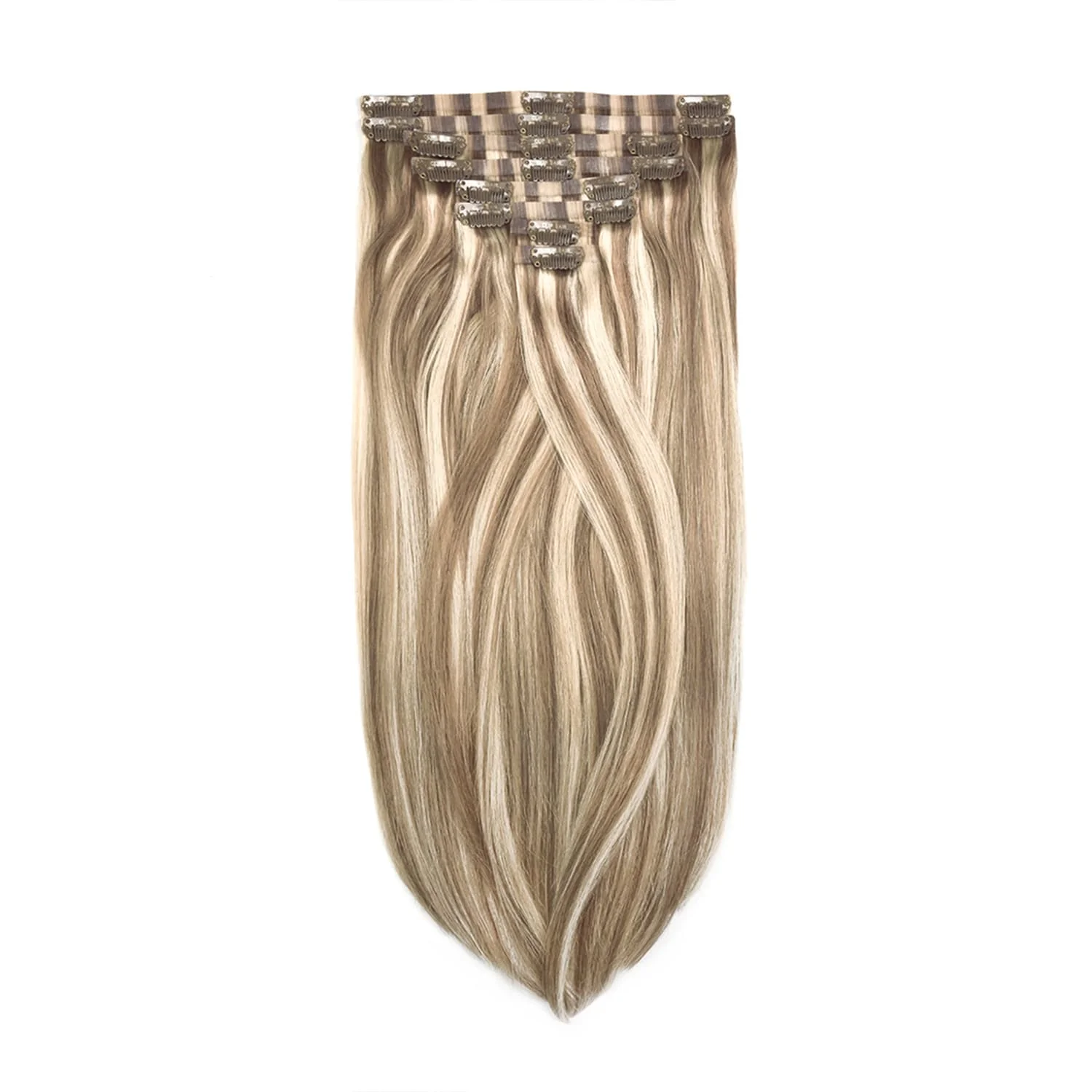 Oak Brondie Double Drawn Seamless Clip In Hair Extensions