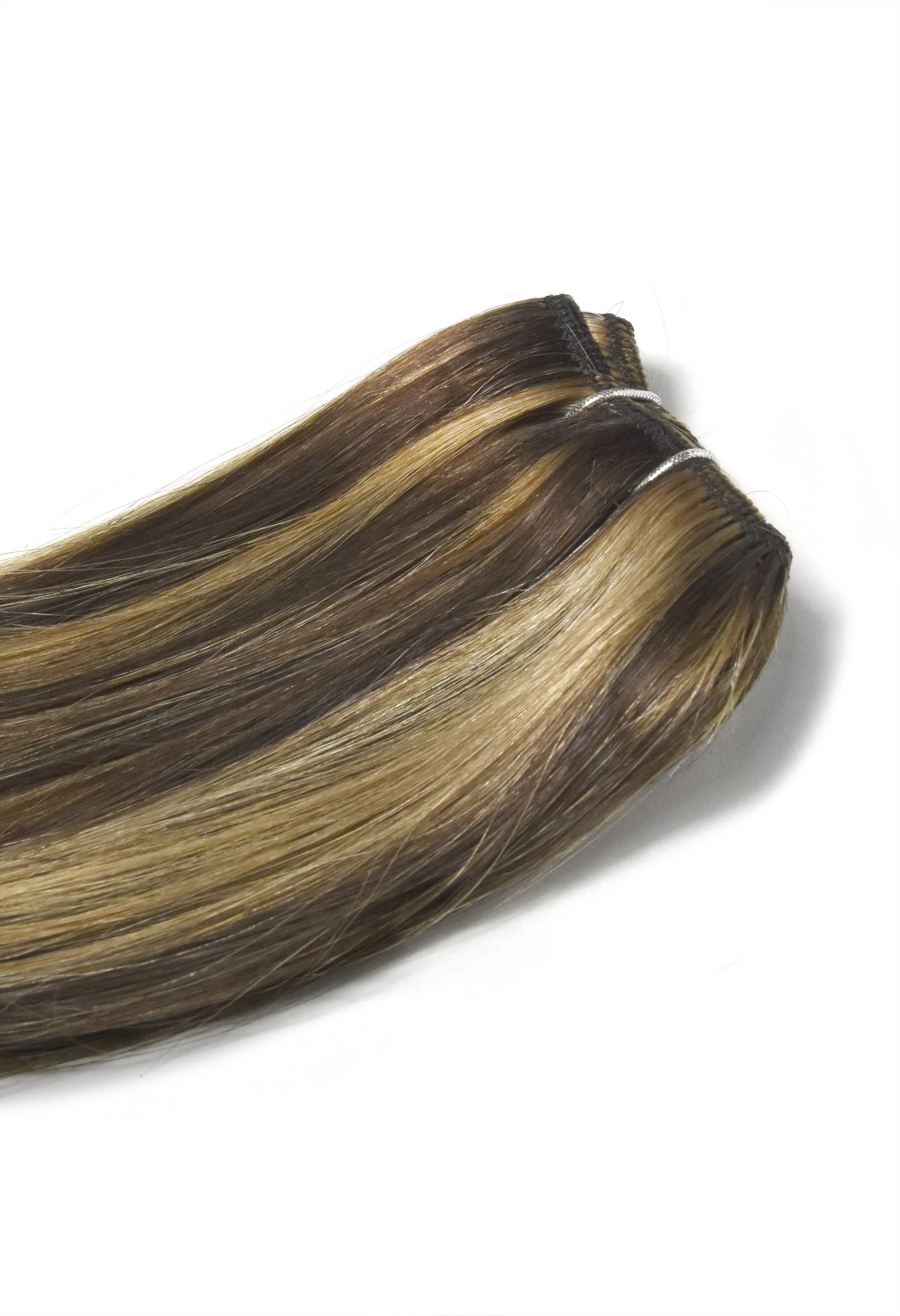 Chocolate Honey (#4/27) One Piece Clip In Hair Extensions (Top-Up) - Image 2