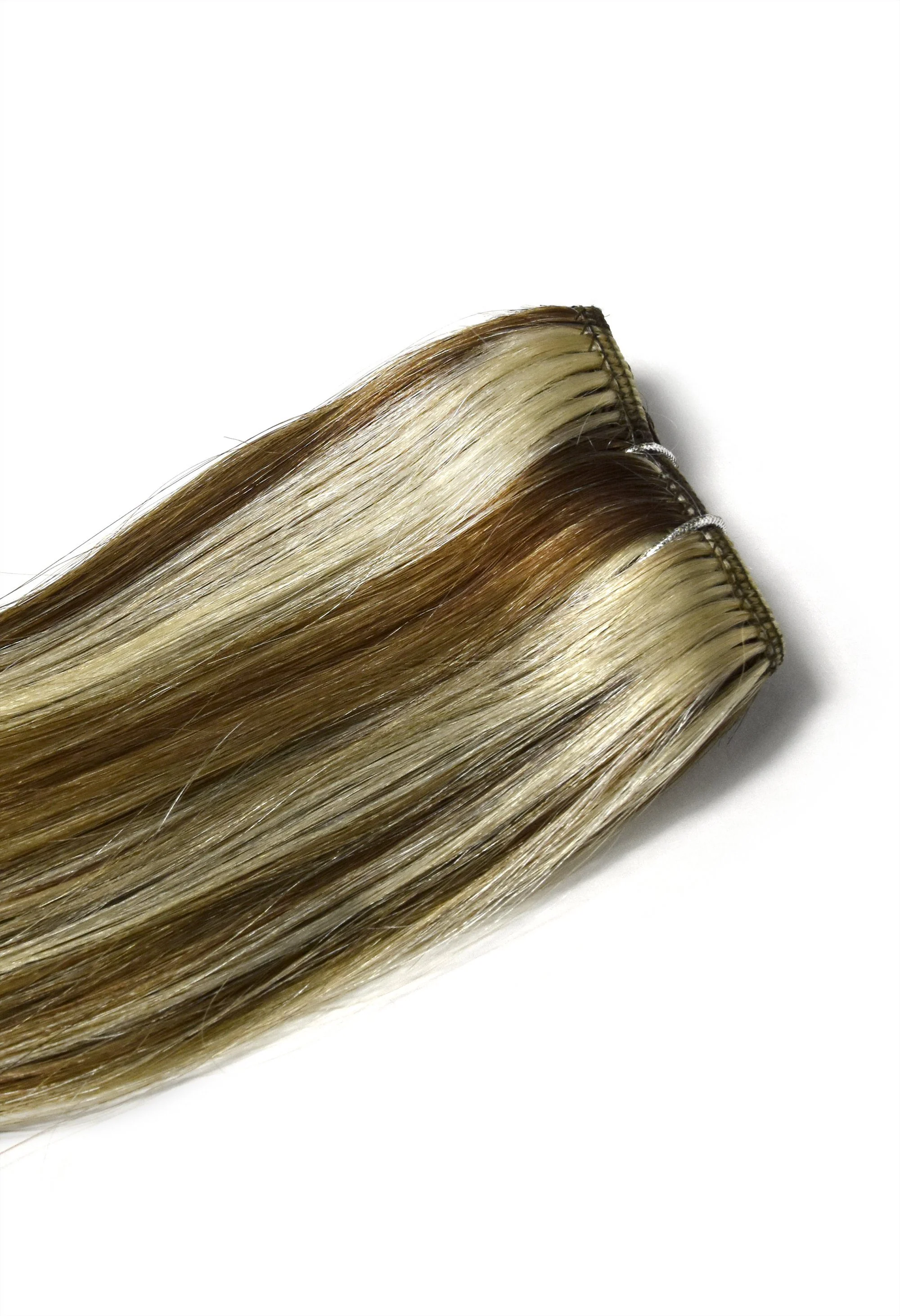 Chestnut Bronde (#6/613) One Piece Clip In Hair Extensions (Top-Up) - Image 2