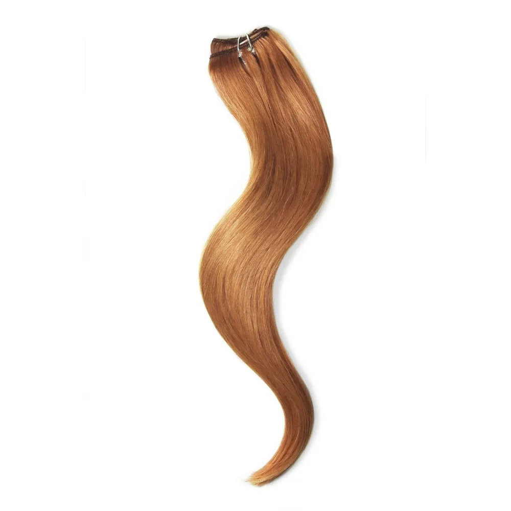 Light Auburn (#30) One Piece Clip In Hair Extensions (Top-Up) - Image 2