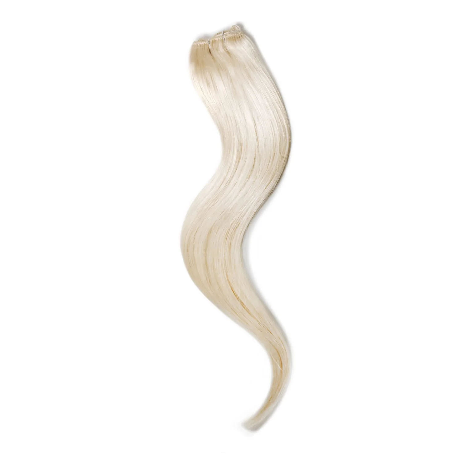 Lightest Blonde (#60) One Piece Clip In Hair Extensions (Top-Up) - Image 3