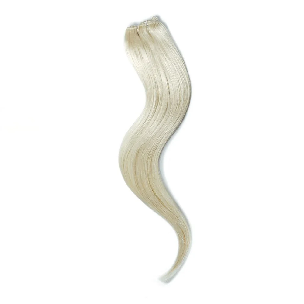 Ice Blonde One Piece Clip In Hair Extensions (Top-Up) - Image 3
