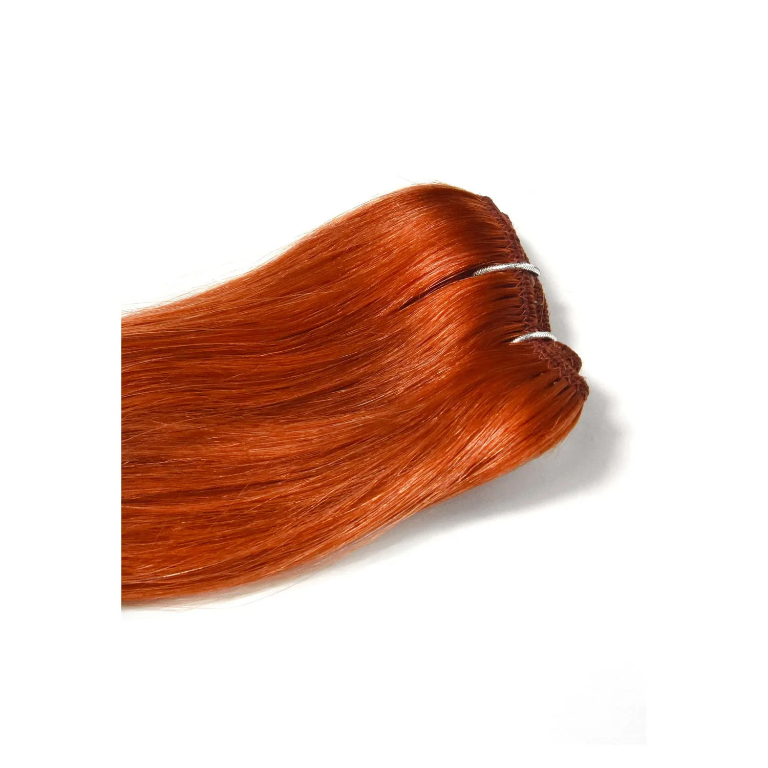 Flaming Ginger (#350) One Piece Clip In Hair Extensions (Top-Up) - Image 2