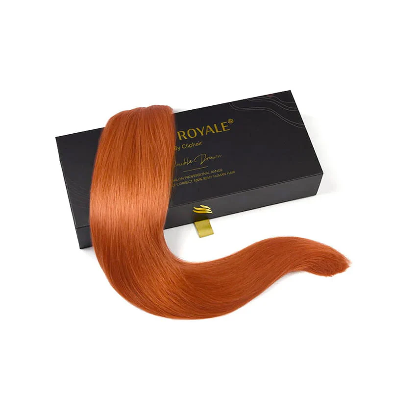 Flaming Ginger (#350) Remy Royale Double Drawn Weave Extensions - Image 3