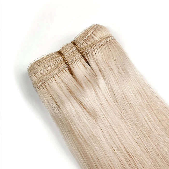 Remy Royale Double Drawn Human Hair Weft Weave  Extensions - Light Ash Blonde (#22) - Image 2