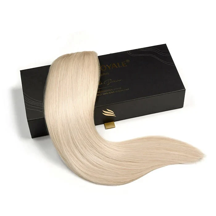 Remy Royale Double Drawn Human Hair Weft Weave  Extensions - Light Ash Blonde (#22) - Image 3