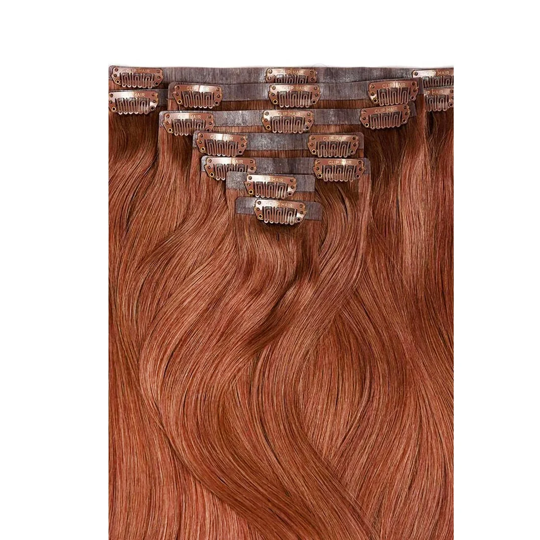 Remy Royale Seamless Clip ins - Dark Auburn/Copper Red (#33) - Image 2