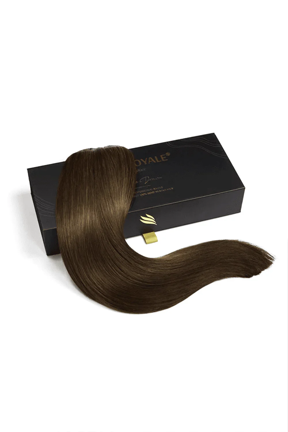 Medium/Chocolate Brown (#4) Remy Royale Double Drawn Weave Extensions - Image 3