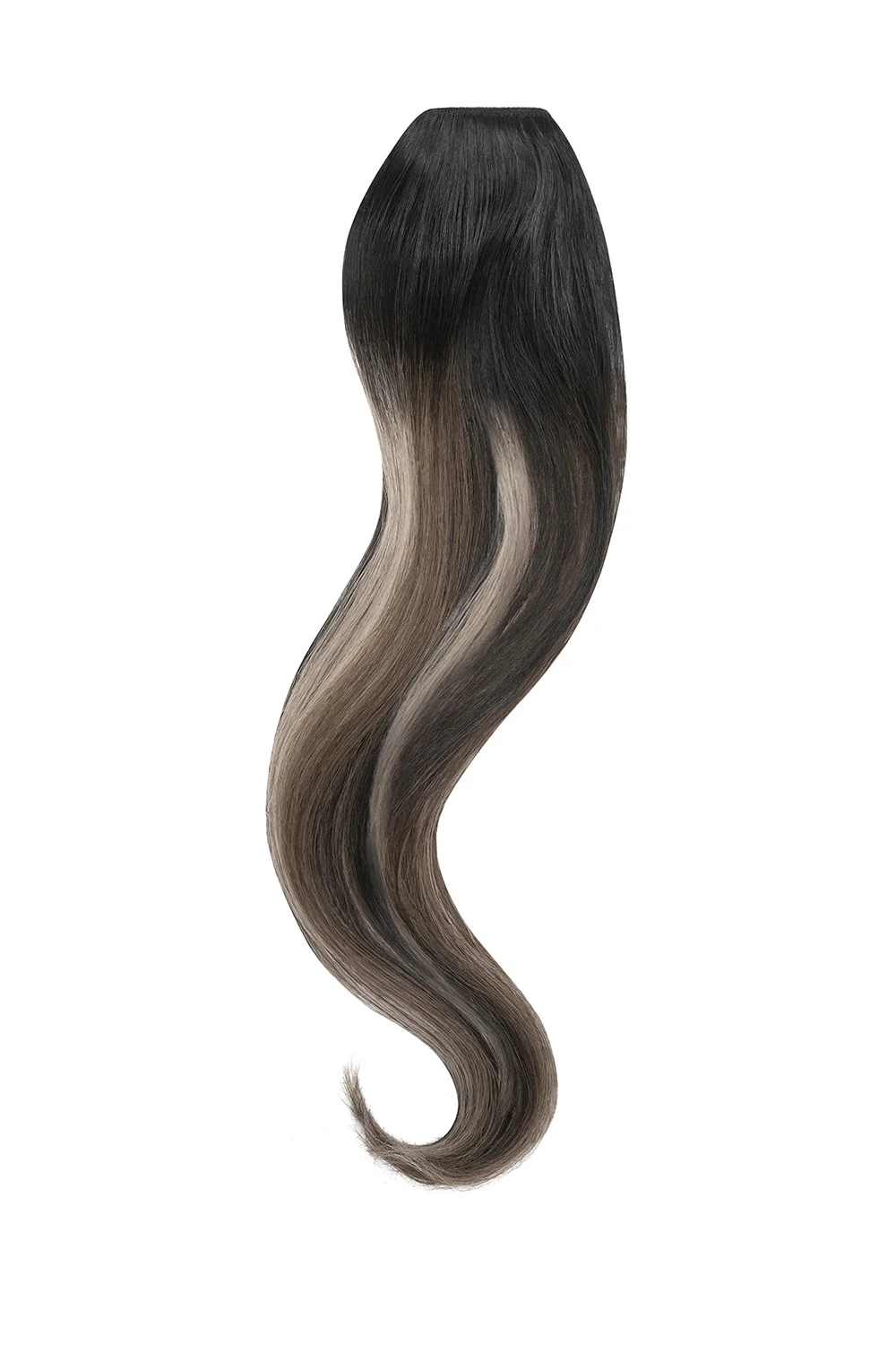 Silver Shadow Balayage One Piece Clip In Hair Extensions (Top-Up)