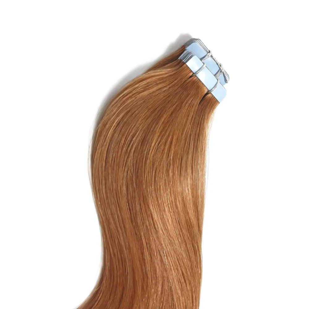 Light Auburn (#30) Tape In Hair Extensions - Image 2